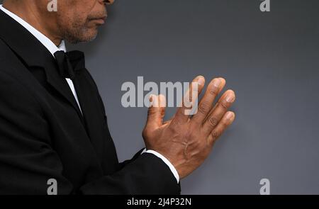 Prier Dieu avec les gens stock image photo Banque D'Images