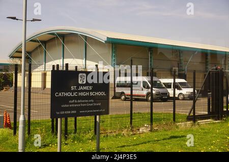 École secondaire catholique St James Banque D'Images