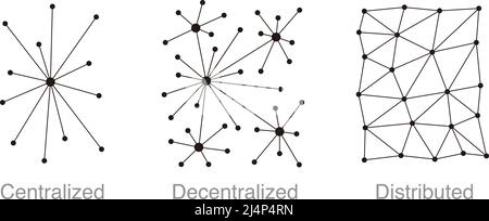 Arrière-plan numérique de la blockchain, illustration vectorielle Illustration de Vecteur