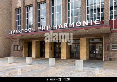 Liverpool Philharmonic hall, qui abrite l'un des meilleurs orchestres du Royaume-Uni Banque D'Images