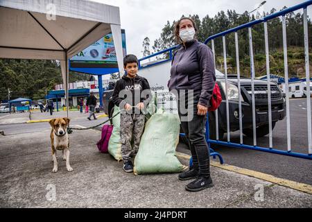 Immigration légale et illégale, Venezuela, Colombie, Équateur, Amérique du Sud Banque D'Images