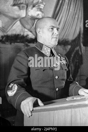 L'un des WW2 commandants les plus formidables, Georgy Zhukov, de l'Armée rouge Banque D'Images