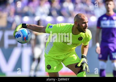 Niki Maenpaa (Venezia FC) pendant ACF Fiorentina vs Venezia FC, football italien série A match à Florence, Italie, avril 16 2022 Banque D'Images