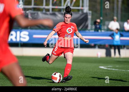 Agathe Donnary de GPSO 92 Issy lors du championnat féminin de France D1 Arkema football match entre Paris Saint-Germain (PSG) et GPSO 92 Issy le 16 avril 2022 au stade Georges Lefevre à Saint-Germain-en-Laye, France. Photo de Victor Joly/ABACAPRESS.COM Banque D'Images