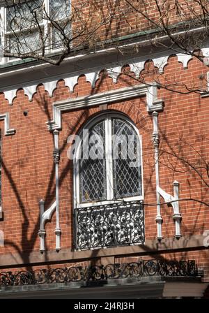 Quartier résidentiel, East 19th Street, NYC, Etats-Unis, 2022 Banque D'Images