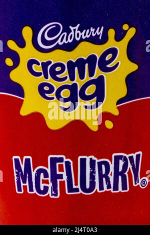 Cadbury crème Egg McFlurry Banque D'Images