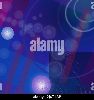 Abstrait coloré avec des bulles. Rendu 3D Banque D'Images