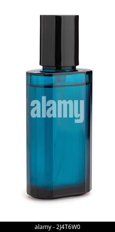 chemin du flacon de parfum isolé sur blanc Banque D'Images