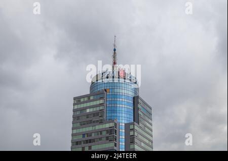 Polska Żegluga Morska, connue sous le nom de PolSteam ou PŻM, est un opérateur de navires de fret basé à Szczecin, en Pologne. PolSteam est une entreprise publique. Banque D'Images