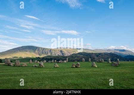 Castlerigg Stone Circle, Lake District, Royaume-Uni Banque D'Images