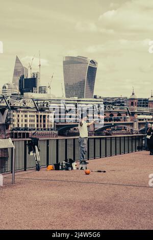 Londres autour de Southbank et West End Banque D'Images