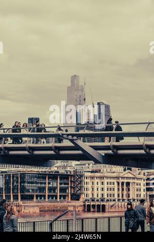 Londres autour de Southbank et West End Banque D'Images