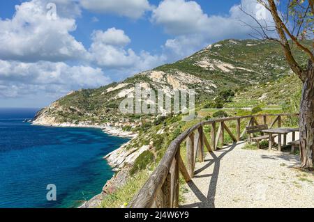 Chiessi,Île d'Elbe,Toscane,mer méditerranée,Italie Banque D'Images