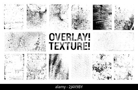 Superposer la texture de grunge pour l'arrière-plan. Tampon de texture de maquette Illustration de Vecteur