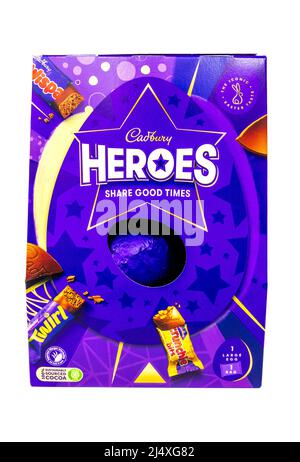 Œuf de Pâques Cadbury Heroes Banque D'Images