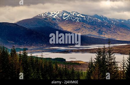 Paysage au Loch Loyne, hauts plateaux d'Écosse Banque D'Images