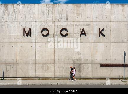 Musée d'art contemporain de Cracovie (MOCAK), Pologne Banque D'Images