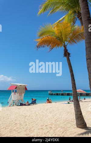 Doctor's Cave Beach, Montego Bay, paroisse St James, Jamaïque, grandes Antilles, Caraïbes Banque D'Images