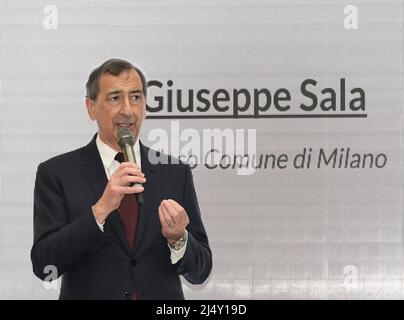 Milan, Italie. 09th avril 2022. Milan, Italie institutions italiennes en photo: Giuseppe Sala Maire de Milan crédit: Agence de photo indépendante/Alamy Live News Banque D'Images