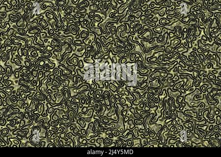 illustration d'arrière-plan ou de texture de cg de chaos biologique jaune artistique Banque D'Images