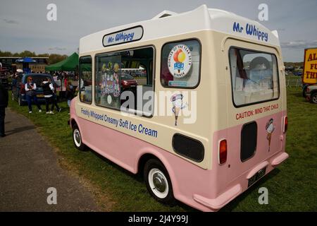 Fourgonnette de glace. Monsieur Whippy. Banque D'Images