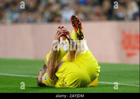 Barcelone, Espagne. 18th avril 2022. La Liga Spanish la Liga football Match FC Barcelona vs Cadix au camp Nou Stadium, Barcelone 18 avril, 2022 900/Corcon Press Credit: CORCON PRESS/Alay Live News Banque D'Images