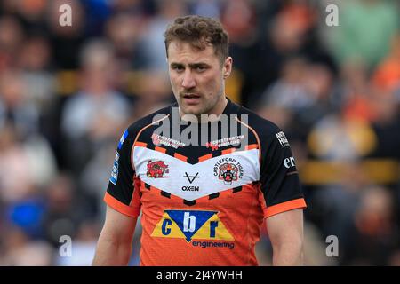 Castleford, Royaume-Uni. 18th avril 2022. James Clare (20) de Castleford Tigers pendant le match à Castleford, Royaume-Uni, le 4/18/2022. (Photo de James Heaton/News Images/Sipa USA) crédit: SIPA USA/Alay Live News Banque D'Images