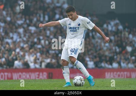 Copenhague, Danemark. 18th avril 2022. Roony Bardghji (40) du FC Copenhague vu lors du match Superliga de 3F entre le FC Copenhague et Broendby IF à Parken à Copenhague. (Crédit photo : Gonzales photo/Alamy Live News Banque D'Images