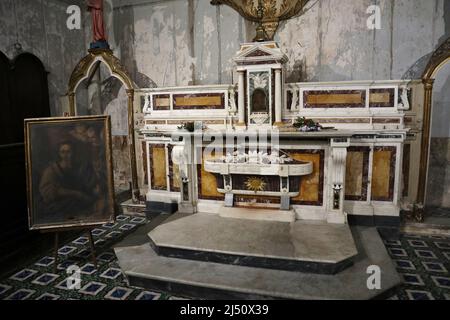 Napoli - Altare della Chiesa di Santa Luciella Banque D'Images