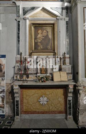 Napoli - Altare Laterale della Chiesa di Santa Luciella Banque D'Images
