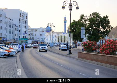 15 2022 mars - Muscat, Oman, Moyen-Orient : vue sur la côte du district de Muttrah Banque D'Images