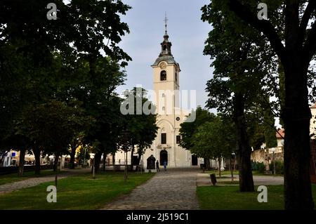 Rijeka, Croatie juillet 2021. Église de la Sainte Vierge Marie sur Trsat à Rijeka. Sanctuaire de la mère de Dieu Trsat. Banque D'Images