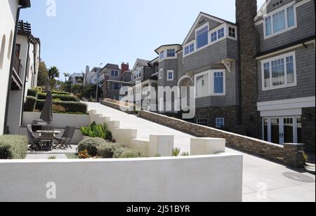 Propriétés résidentielles, Manhattan Beach, Californie, États-Unis Banque D'Images