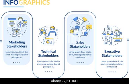 Modèle d'infographie type d'intervenants Illustration de Vecteur