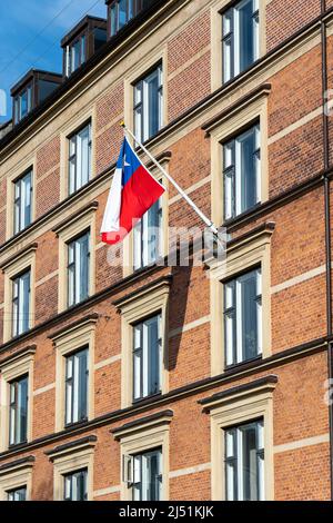 Ambassade du Chili à Copenhague, Danemark Banque D'Images