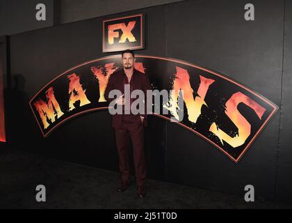 JD Pardo marche sur le tapis rouge à la première saison 4 de 'Mayans M.C.' de FX aux Goya Studios de Los Angeles, CA, le 18 avril 2022. (Photo de Scott Kirkland/Sipa USA) Banque D'Images