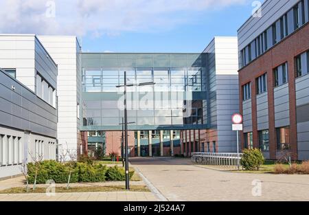 L'Université Jagellonne. La plus ancienne université en Pologne, la deuxième plus ancienne université d'Europe centrale. Les bâtiments du campus Moderne à Cracovie, Polan Banque D'Images