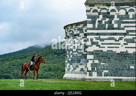 San Michele di Murato est considéré comme un excellent exemple de l'architecture romane de Pisan, la Corse Banque D'Images