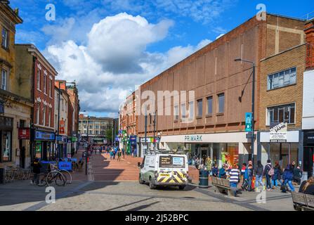 Marché du maïs dans le centre-ville, Derby, Derbyshire, Angleterre, Royaume-Uni Banque D'Images