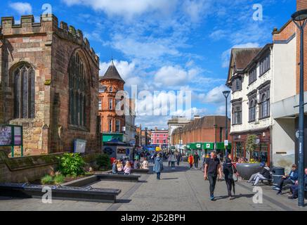 St Peters Street dans le centre-ville, Derby, Derbyshire, Angleterre, Royaume-Uni Banque D'Images