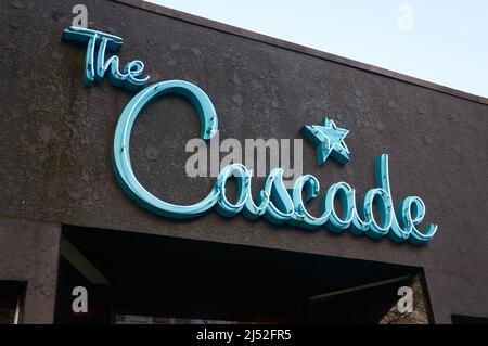 Le restaurant et bar Cascade Room sur main Street, Mount Pleasant, Vancouver, C.-B., Canada Banque D'Images