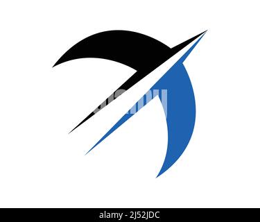Vecteur de symbole oiseau Swallow simple Illustration de Vecteur
