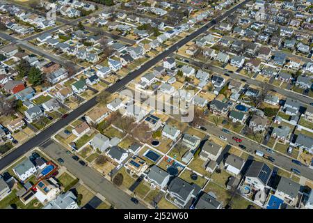 Vue aérienne du quartier de Philadelphie, États-Unis Banque D'Images
