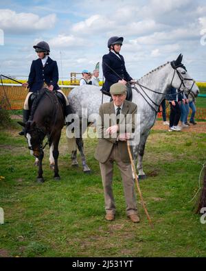 Old Berkshire Hunt point to point, Lockinge, Royaume-Uni 19 avril 2022 Banque D'Images