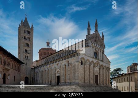 La cathédrale Saint Cerbone, ville médiévale de Massa Marittima en Italie - Toscane Banque D'Images