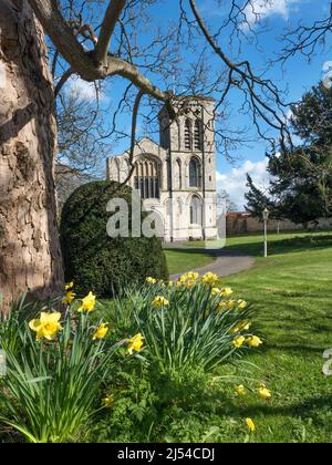 Église du Prieuré de St Mary un bâtiment classé de catégorie I dans Old Malton près de Malton North Yorkshire England Banque D'Images