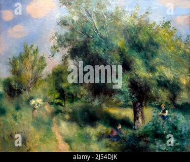 Le Pear Tree anglais, l'Orchard à Louveciennes, le Poirier d'Angleterre, le Verger à Louveciennes, Pierre-Auguste Renoir, 1875, Musée d'Orsay, par Banque D'Images
