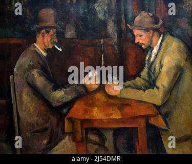 Les joueurs de cartes, les joueurs de cartes, Paul Cézanne, 1890-1895, Musée d'Orsay, Paris, France, Europe Banque D'Images