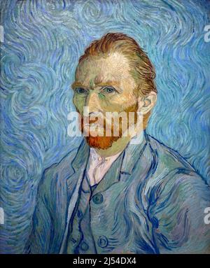 Autoportrait, Portrait de l'artiste, Vincent van Gogh, 1889, Musée d'Orsay, Paris, France, Europe Banque D'Images