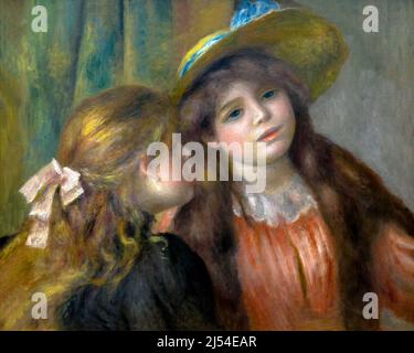 Portrait de deux filles, Portrait de deux fillettes, Pierre-Auguste Renoir, 1890-92, Musée de l'Orangerie, Paris, France, Europe Banque D'Images